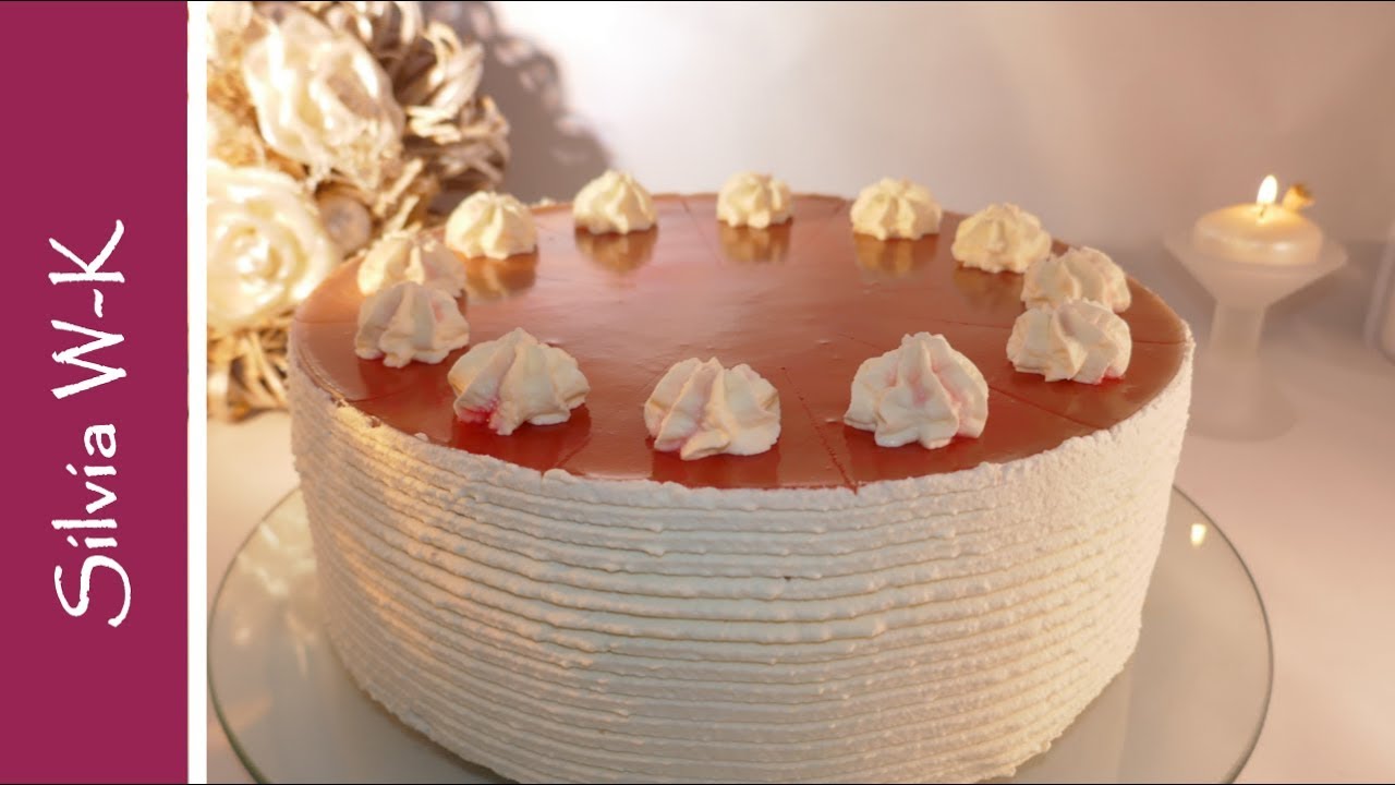 Rhabarbertorte fein / Feine Rhabarbertorte / Rhabarberkuchen