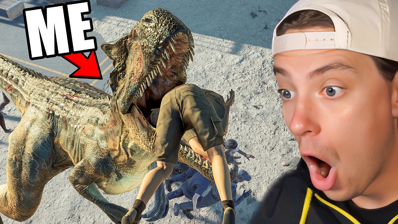 Игра за аллозавра в Jurassic World Evolution 2.