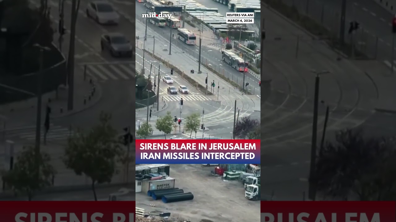 #Israel Capital Witnesses Interception of #Iran Missiles as Loud Sirens Blare