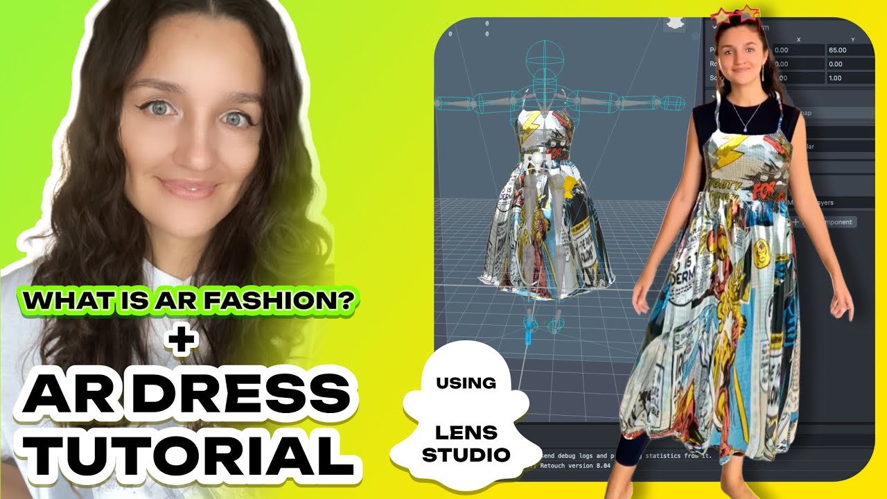 What is AR fashion? How to create AR DRESS? Lens studio Tutorial - cloth simulation
