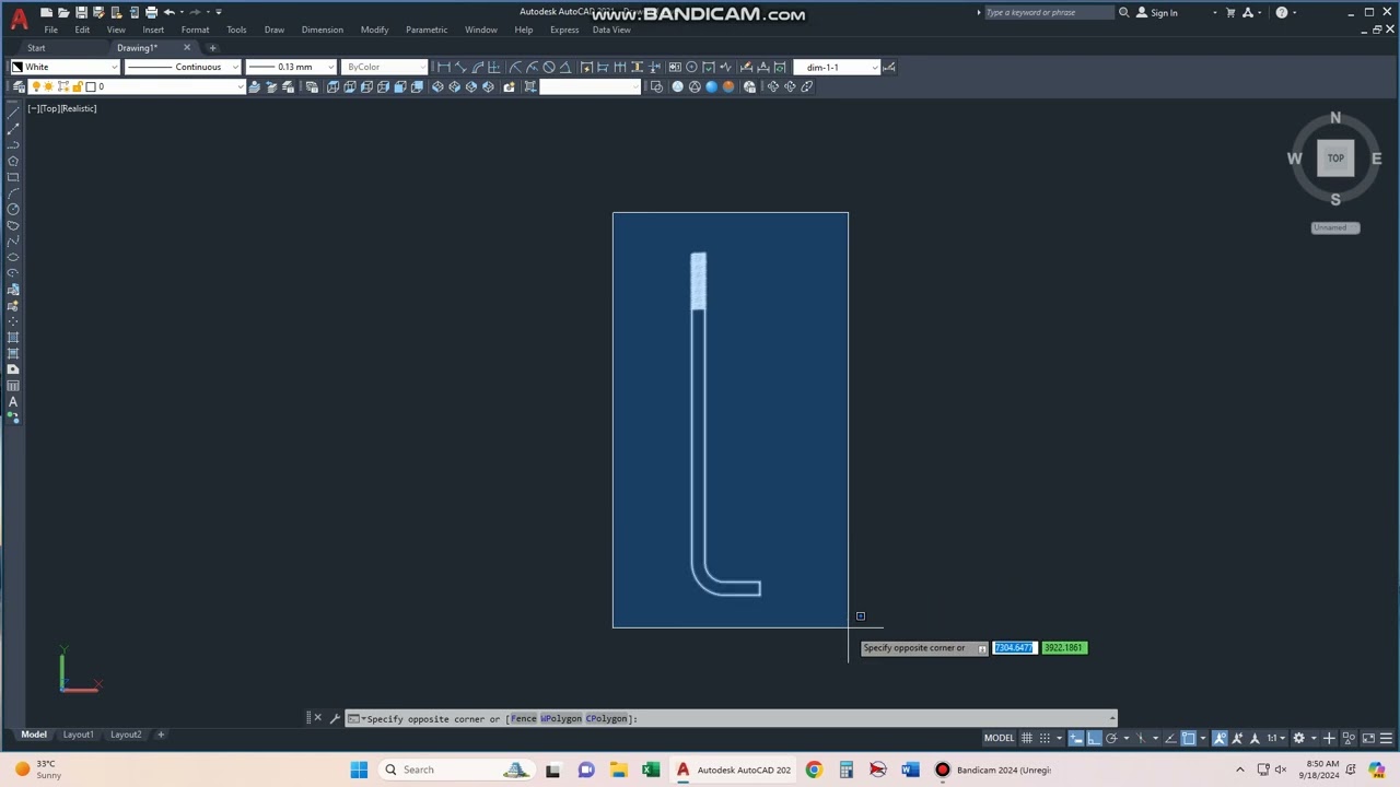 How to make J-Bolt in AutoCAD | Anchor Bolt Design | Tensile Shade Designer