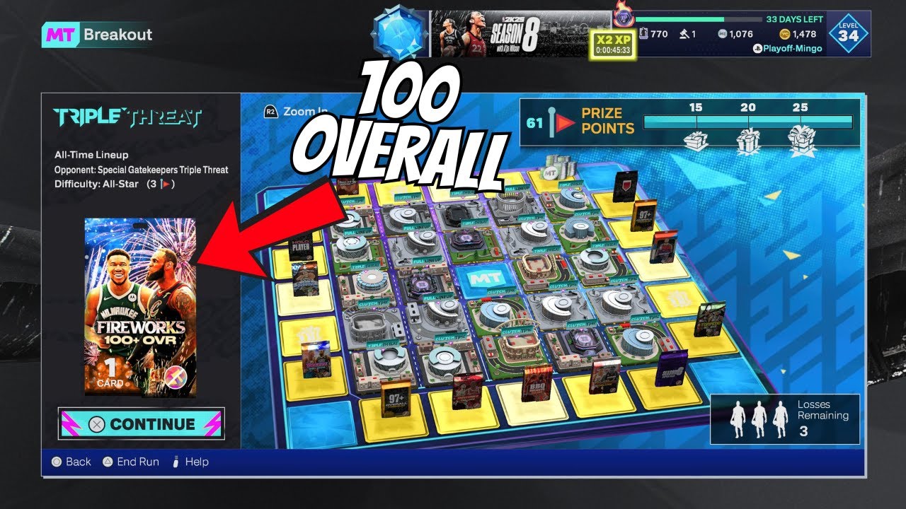 CAN I FIND THE GUARANTEED 100 OVERALL PACK IN BREAKOUT IN NBA2K25 MyTeam!!