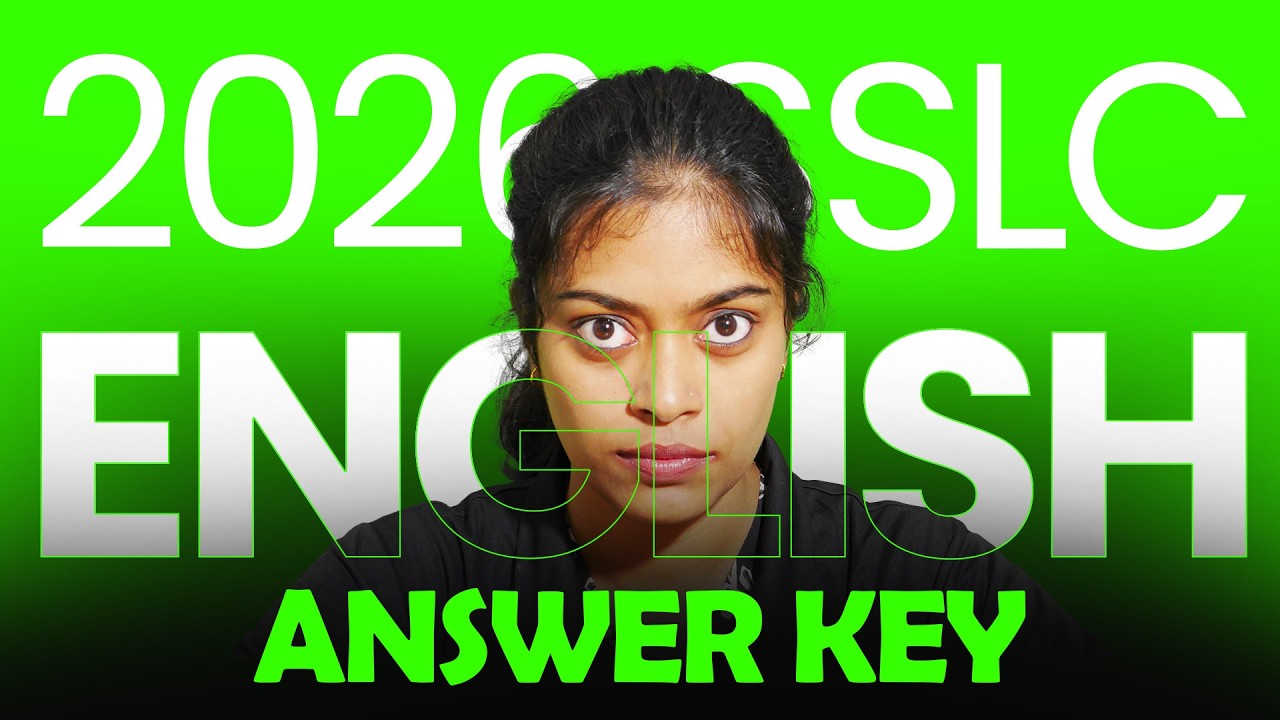 2025-26 SSLC ENGLISH EXAM | Answer Key Live | 2026 SSLC EXAM ENGLISH | Public Exam | ECODON