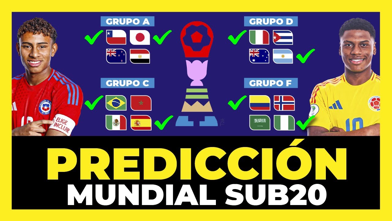 Análisis y Predicción Mundial Sub20 Fase de Grupos 🇧🇷🇦🇷🇨🇴🇵🇾🇨🇱🏆