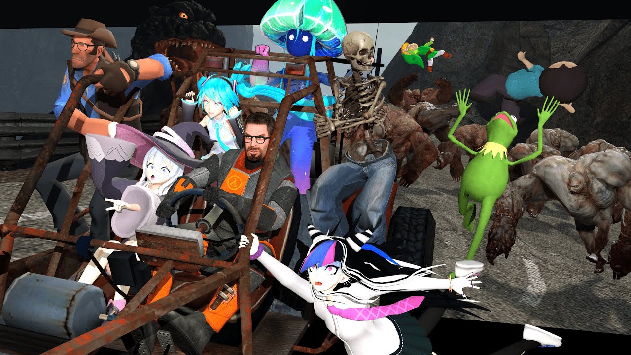 8+ Players in Half-Life 2 but there's tanks