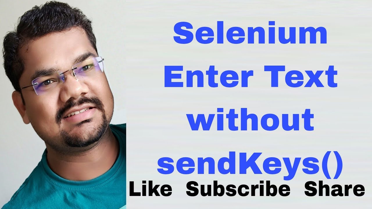 Selenium Enter Text without sendKeys | How to type in a textbox without using sendKeys()?