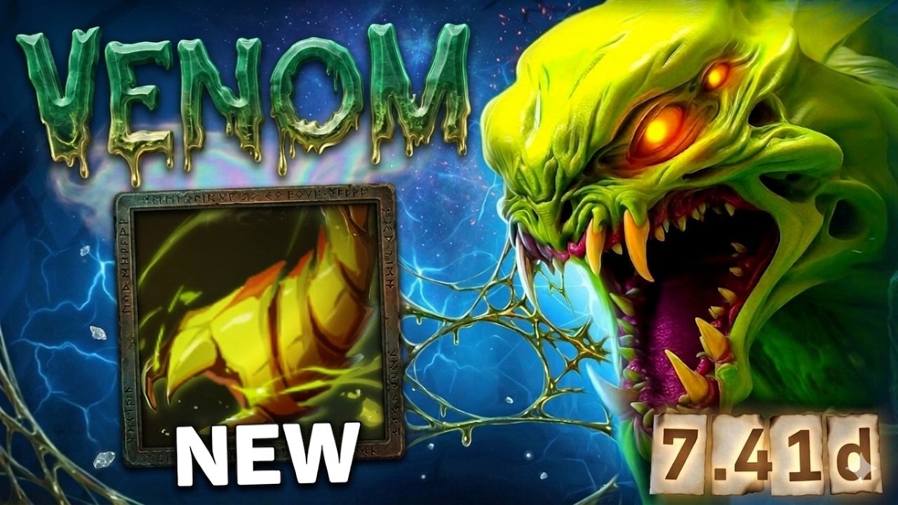 7.41d Venomancer is OP New Buffs🔥🔥🔥25 Kills Insane Damage | Dota 2 Gameplay