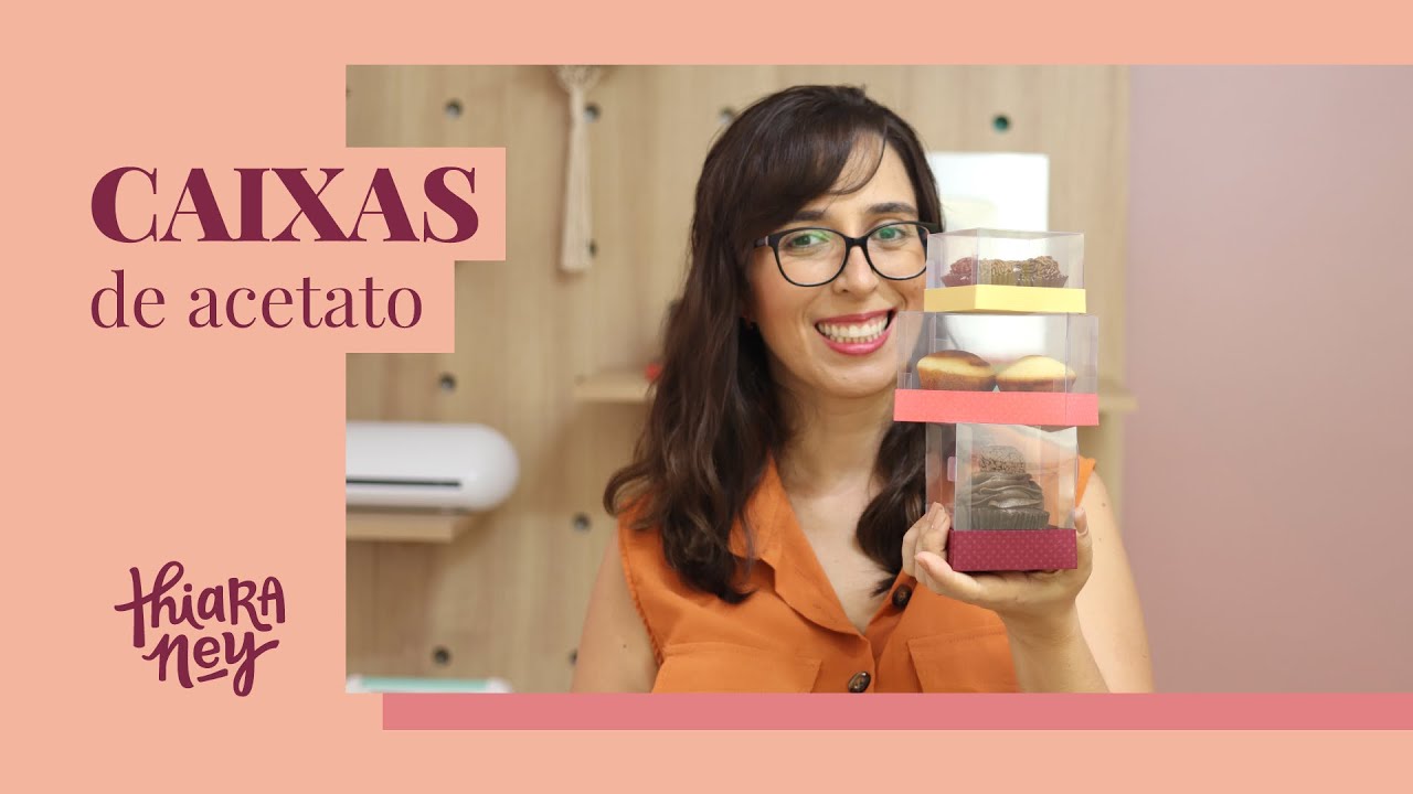 Como produzir caixas com tampa de acetato | Thiara Ney