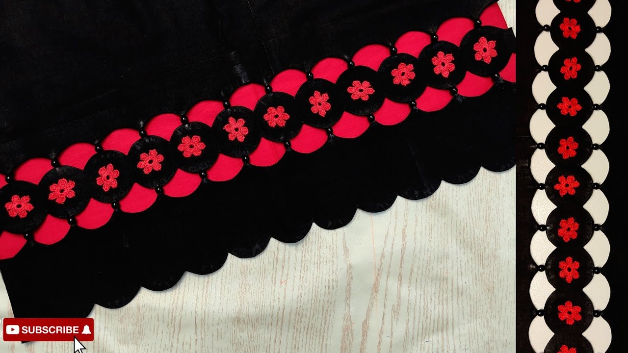 Latest , stylish and unique trouser design with cutwork New capri poncha design  Trouser Design 2021