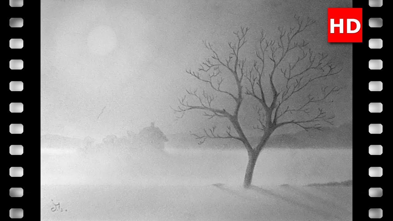 ☁️[CRAYON À PAPIER] COMMENT DESSINER UNE BRUME MATINALE (en HB).