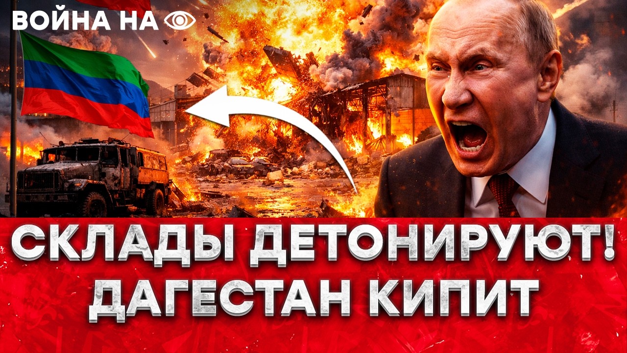 ВСЕ, БЛ*ДЬ, ПОСЫПАЛОСЬ! Россия воет, фронт в ж*пе, Дагестан орет! Склад ракет в клочья!