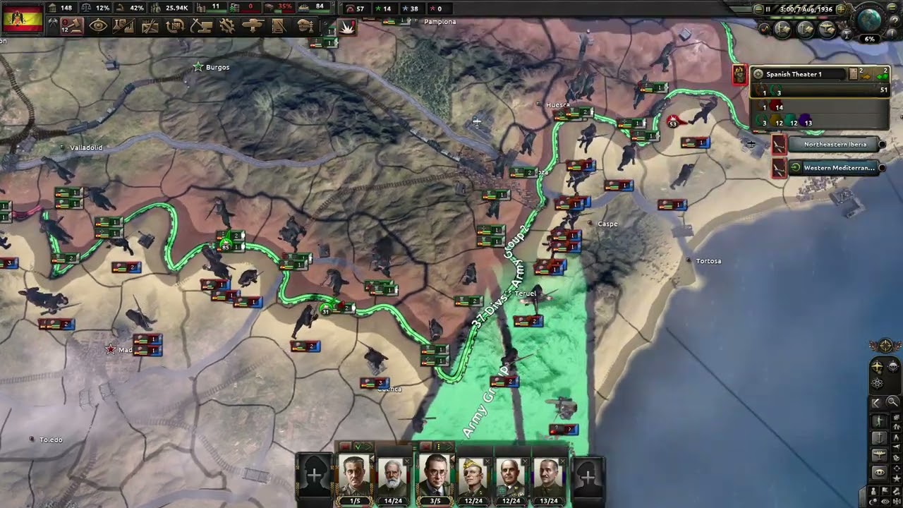 HOI 4 CARLIST SPAIN PART 1