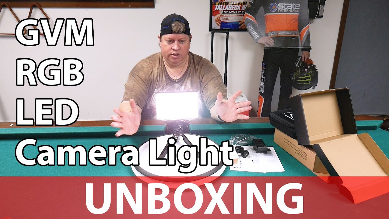 GVM RGB LED Video / Camera Light - UNBOXING Test Review - Great Video Maker LED Lights - GVM10s