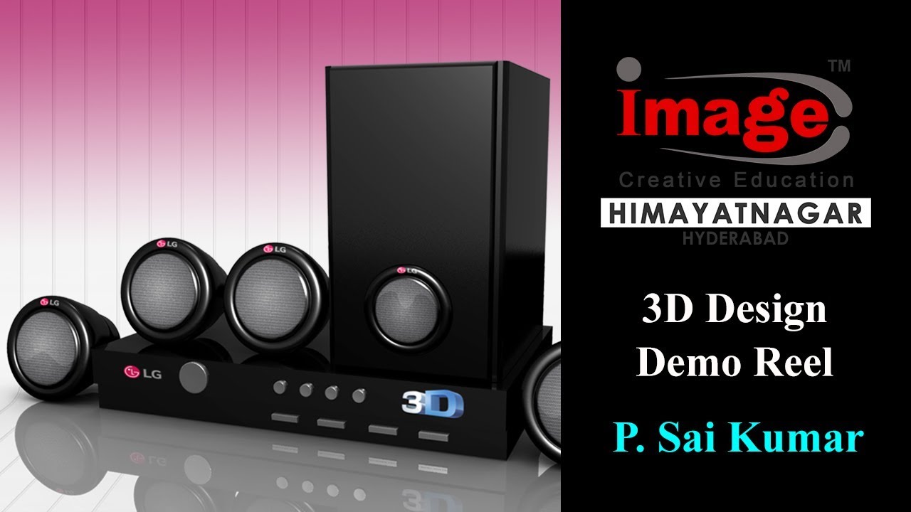 Image Creative Education Himayatnagar (HYD)  Level 3 - 3D Design Demo Reel - Ponna Sai Kumar