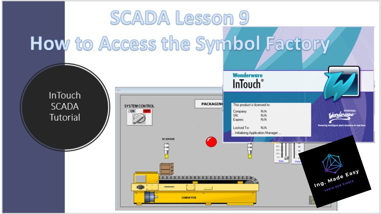 SCADA Lesson 9   How to Access the Symbol Factory in InTouch SCADA