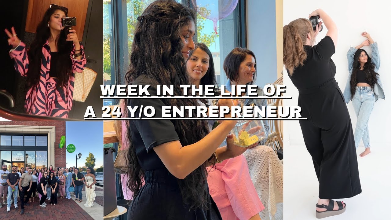 week in the life of a 24 y/o entrepreneur vlog | events, photoshoots, chicago, etc.