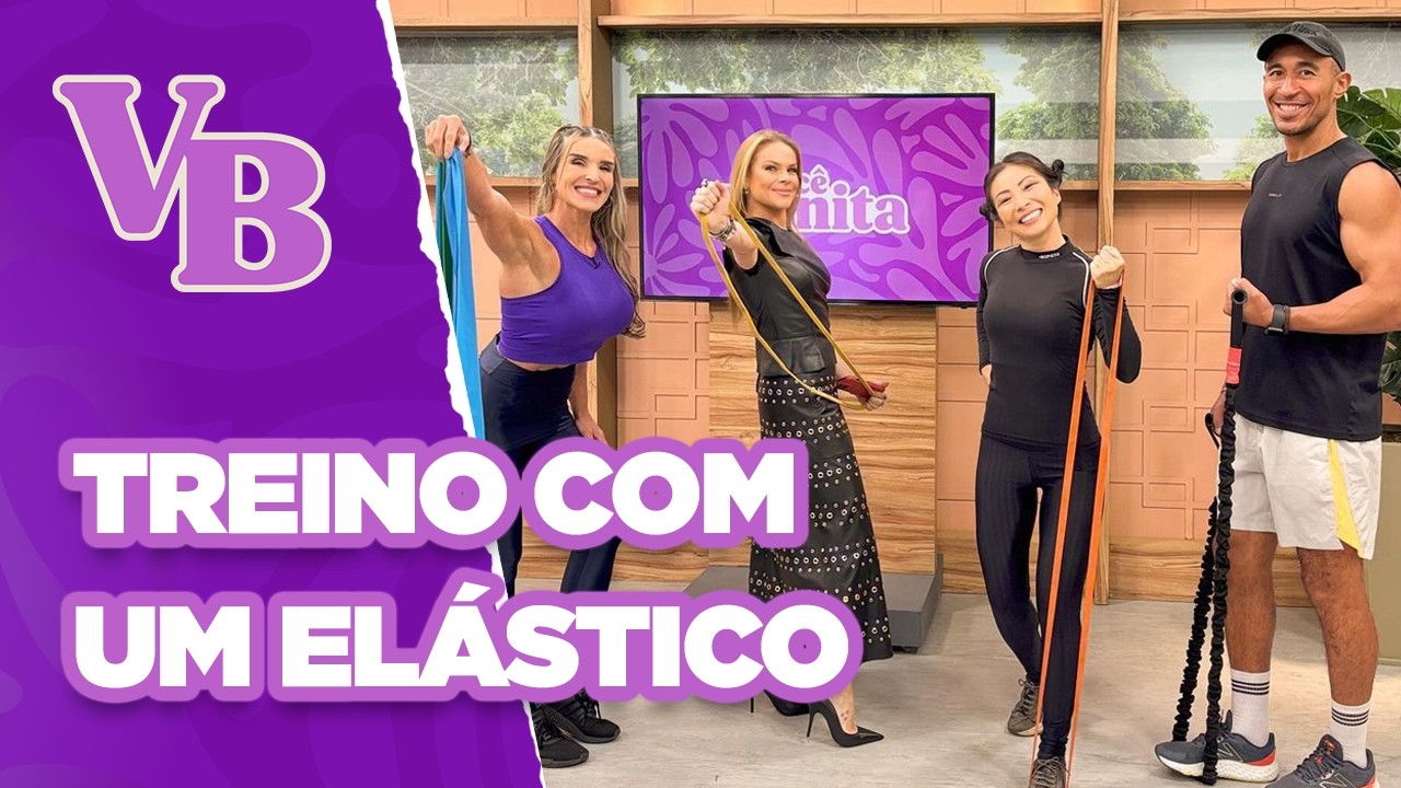 Treino com UM ELÁSTICO para corpo sequinho e definido - Você Bonita (26/08/2024)