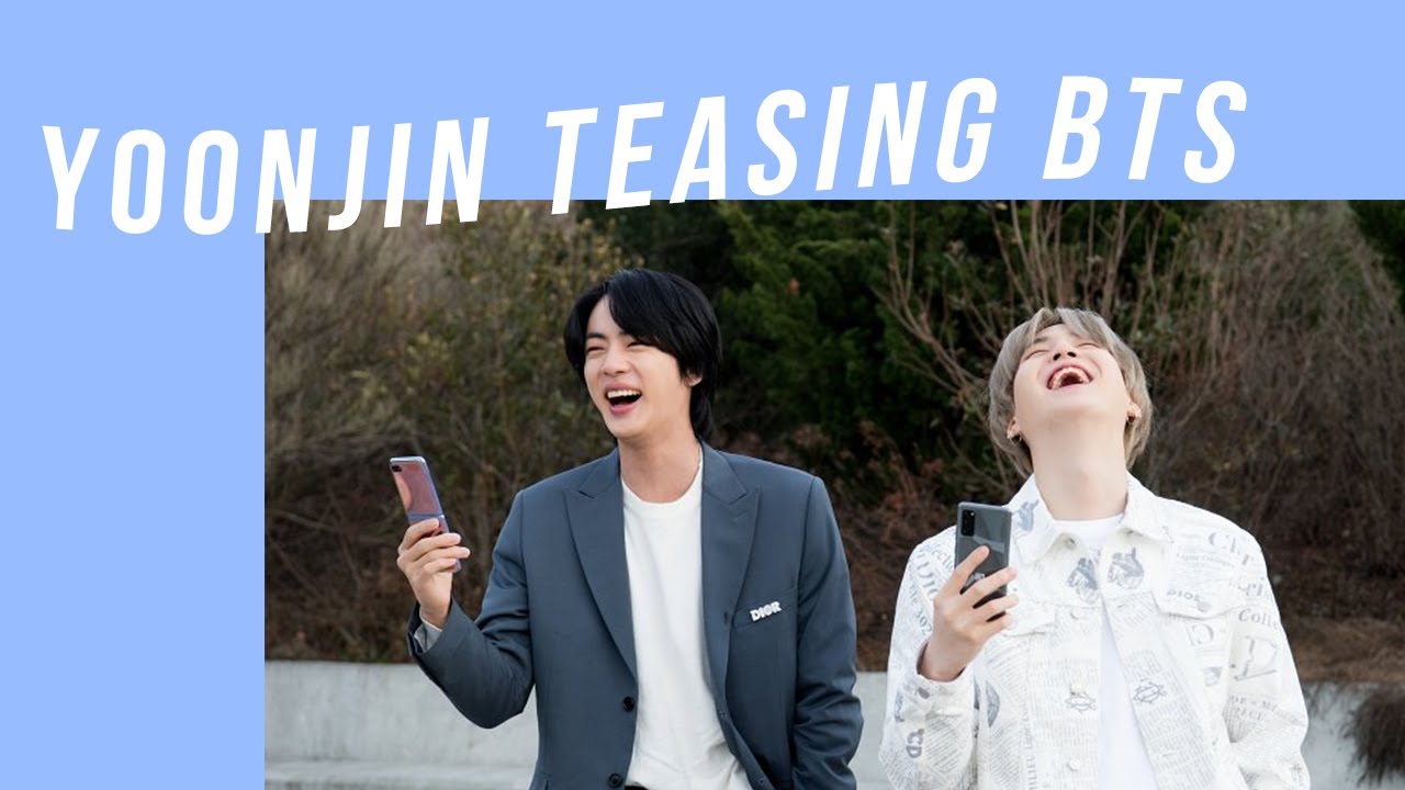 yoonjin teasing bts | 방탄소년단 구룸메즈 진/슈가