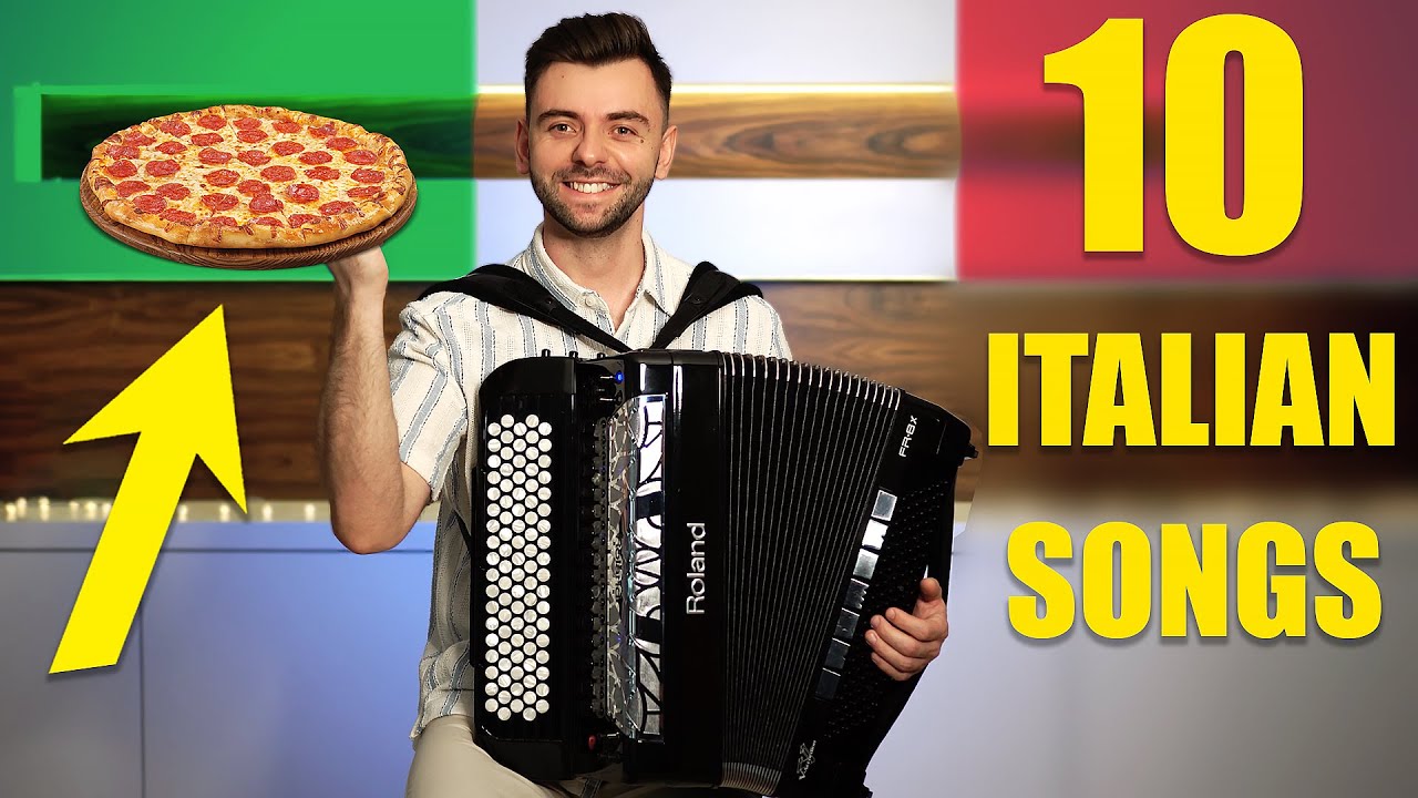 10 Popular Italian Songs on Accordion 🇮🇹