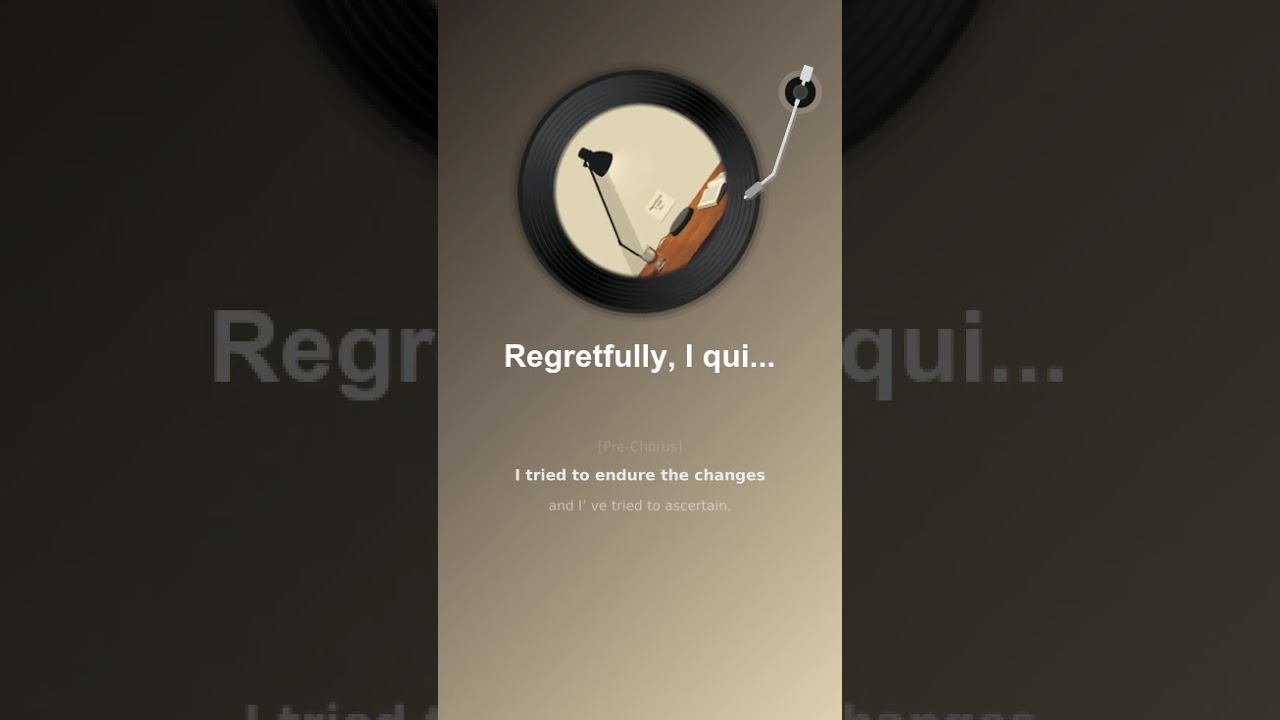 Regretfully, I quit!