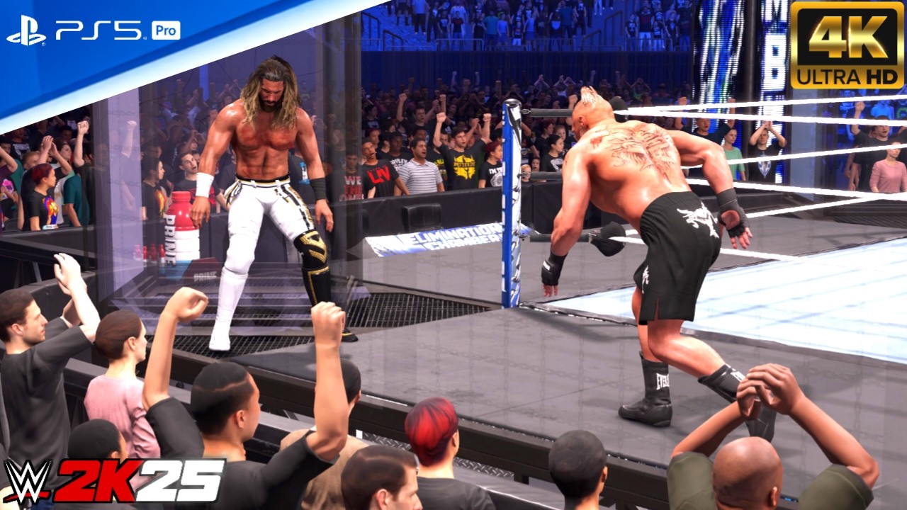 WWE 2K25 - WWE Title Elimination Chamber Match: Elimination Chamber