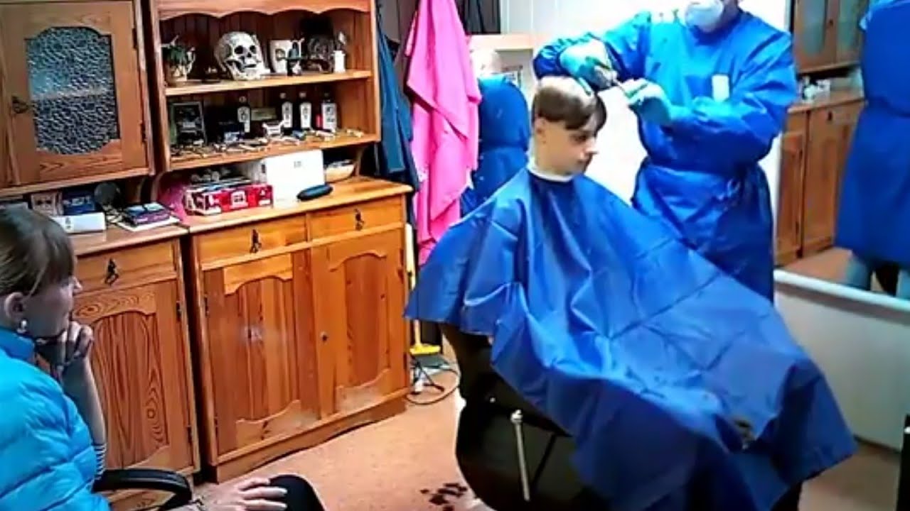 Boy's discipline haircut at the Barber✂️💈