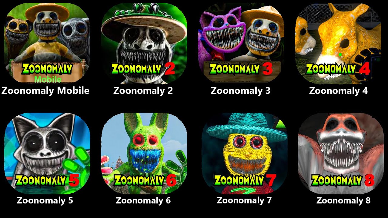 Официальная полная версия игры Zoonomaly Mobile - Zoonomaly 2 до 8, созданная фанатами, игровой п...