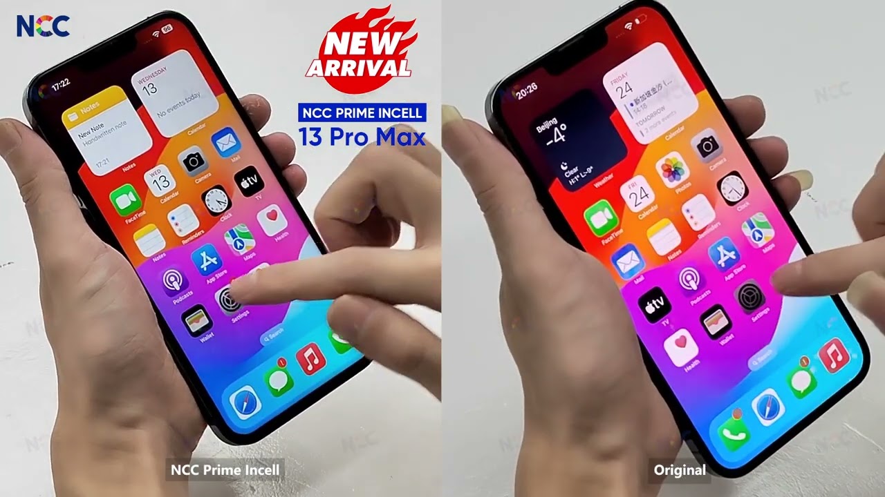 Aftermarket Screen VS Original, NCC Prime Incell Screen for iPhone 13 Pro Max World Debut