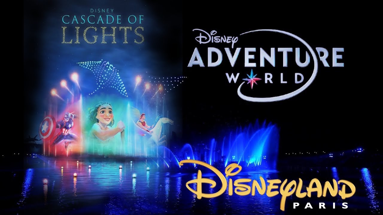 DISNEY CASCADE OF LIGHTS @ Disney Adventure World Paris