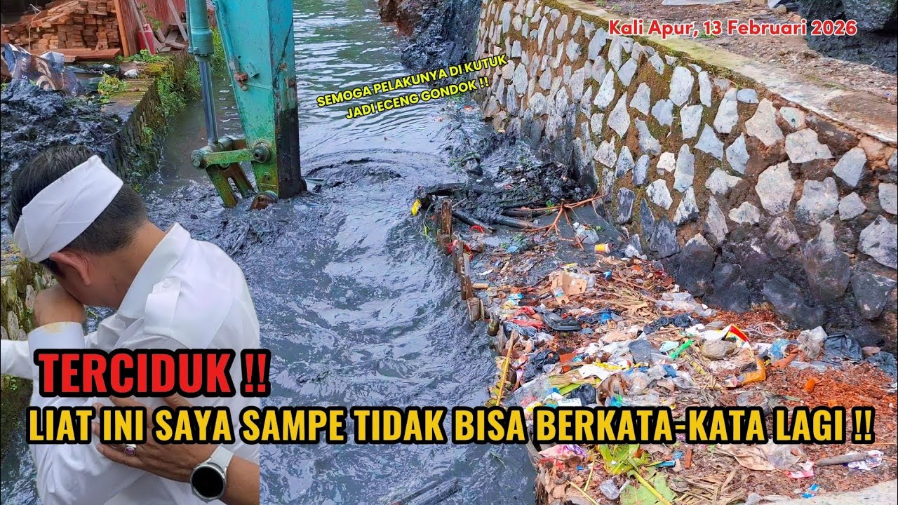 TERCIDUK !! KALI APUR SAMPE DI TURAP UNTUK JADI TEMPAT SAMPAH 😭