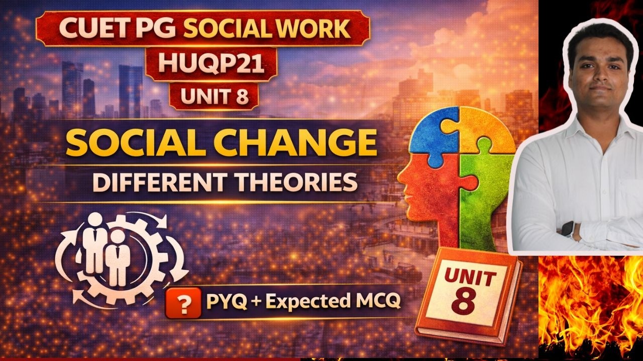 CUET PG Social Work | HUQP21 | Unit 8 – Social Change