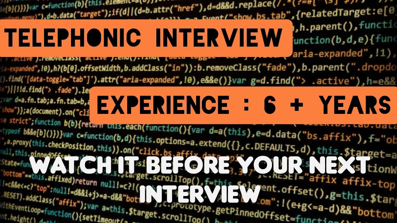 Java Developer Telephonic Interview - 10
