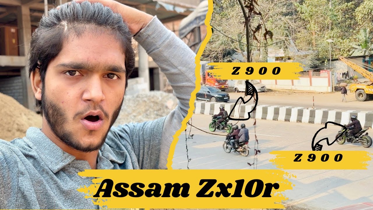 Kawasaki Ninja ZX10R’’Z900 Assam Mein 🤯😱 Yah Khushi Na bhai 🥹 