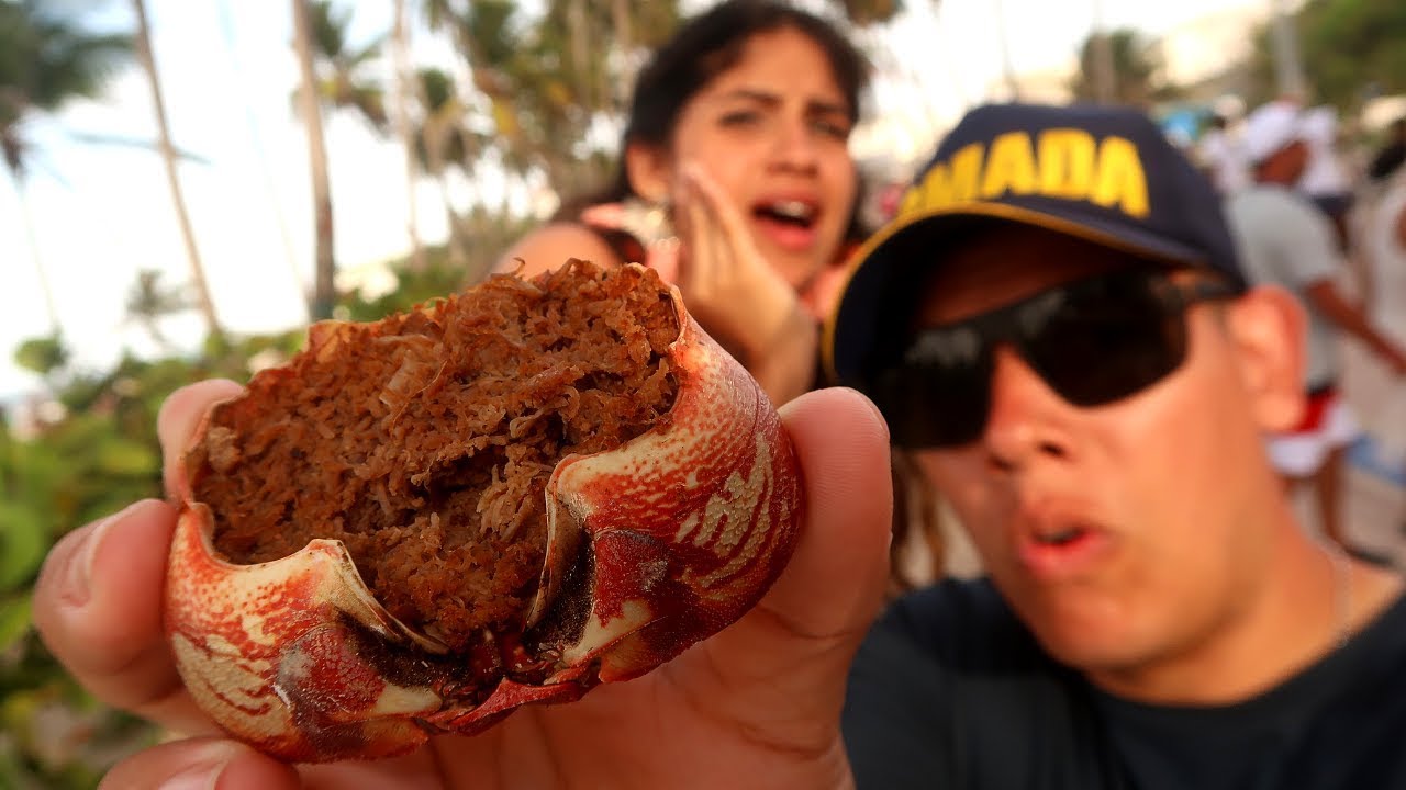Probando COMIDA CALLEJERA EN SAN ANDRES ISLA 🏝️ Colombia
