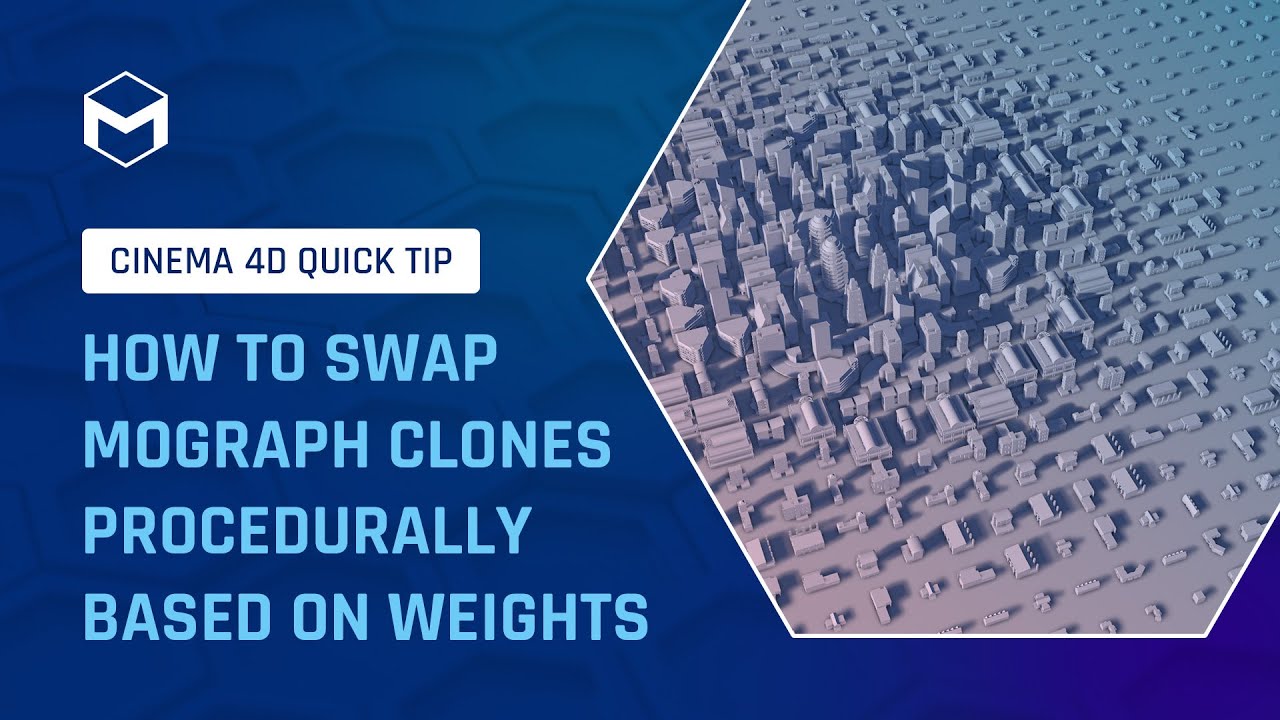 #C4DQuickTip 30:  How to swap MoGraph clones procedurally based on weights in Cinema 4D