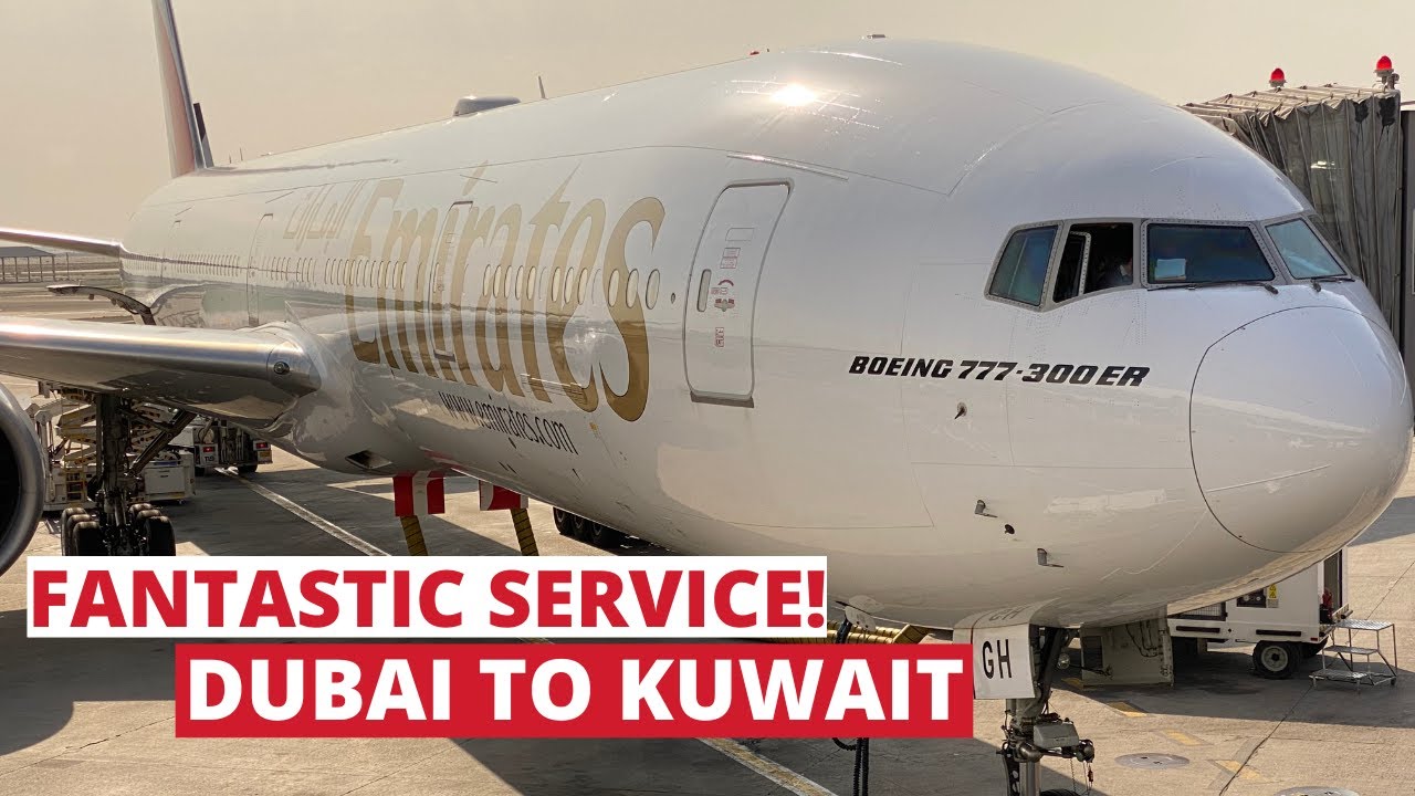 Trip Report|Emirates|Dubai-Kuwait|B777-300ER|Economy class