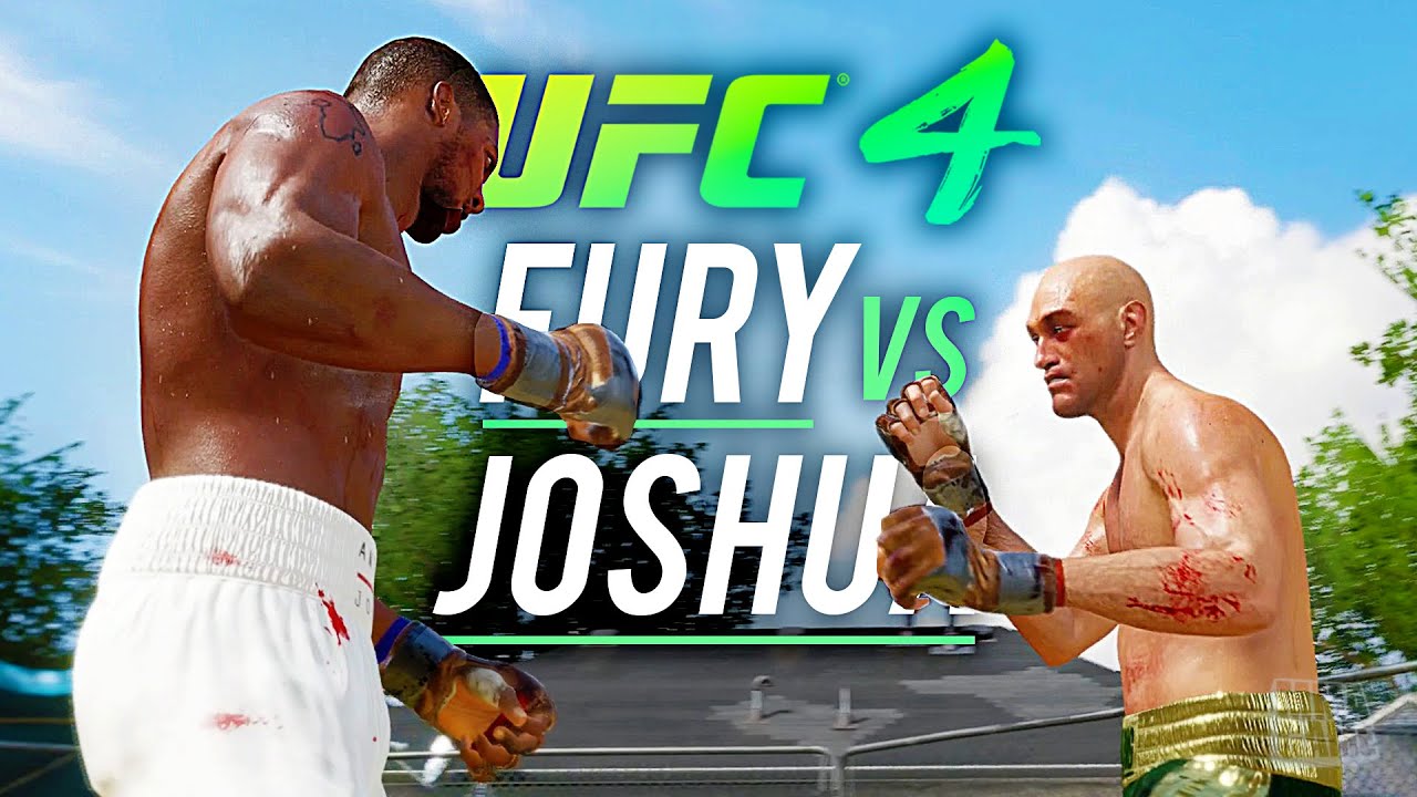 UFC 4 BACKYARD BRAWL! - TYSON FURY VS ANTHONY JOSHUA CPU vs CPU