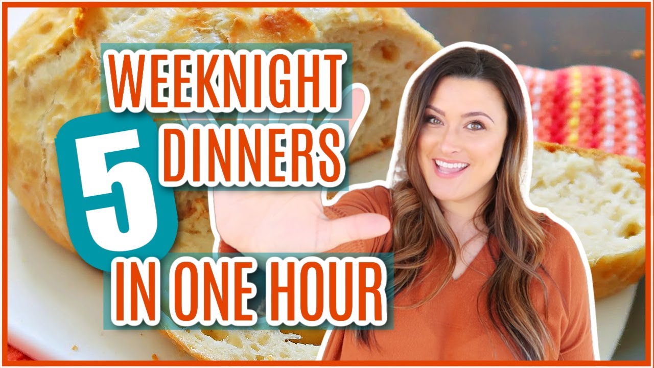 Get Dinners DONE for the week! & The EASIEST Homemade bread! | MEAL PREP | Cook Clean And Repeat