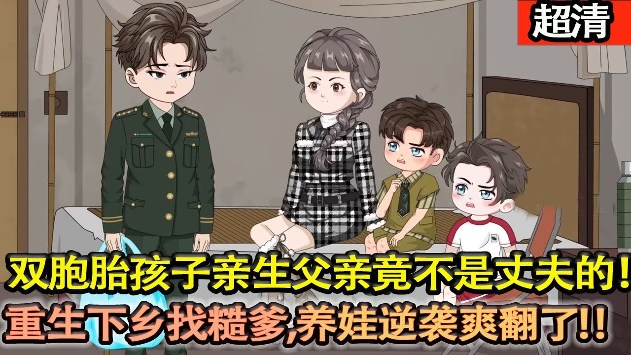 沙雕動畫【女人重生後竟得知，雙胞胎孩子的親生父親竟不是丈夫的！再次醒來，看着滿心算計的蔣家，想起孩子親生父親人選，開啟認親之旅！下鄉找糙爹，養娃逆襲爽翻了！】#乖仔动画