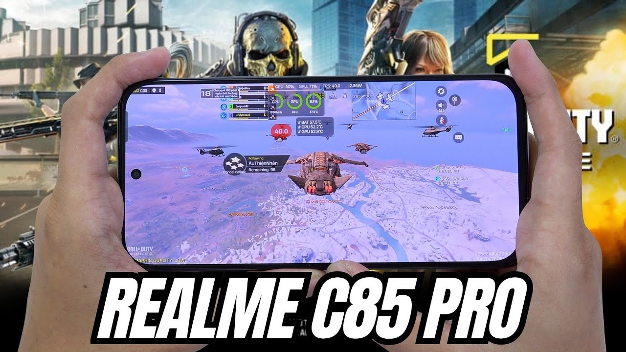 Realme C85 Pro test game Call of Duty Mobile CODM | Snapdragon 685