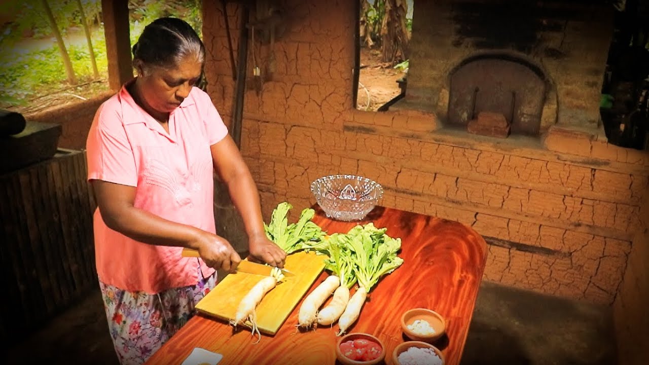 How to Cook Radish Leaf | Delicious Radish Leaf Salad | Radish Greens | cook with mom