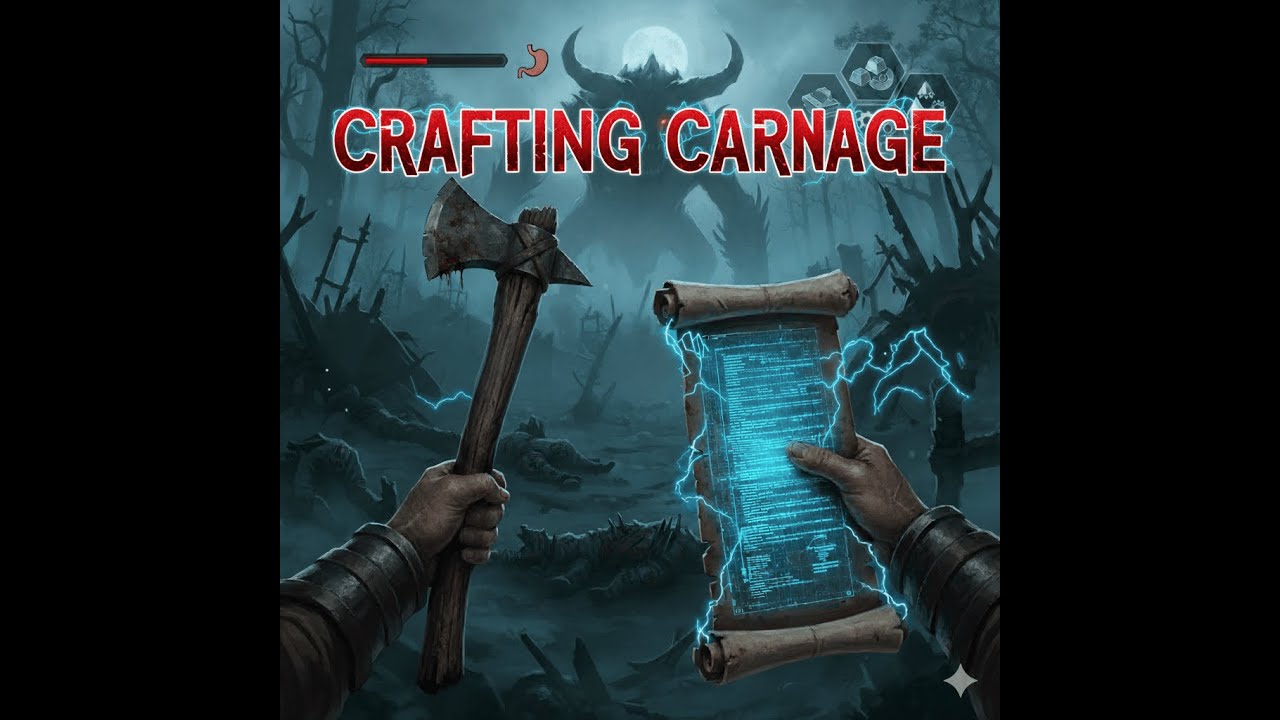 CRAFTING CARNAGE - Survival Metal Anthem (Gaming Metal) | Controller Chaos Album