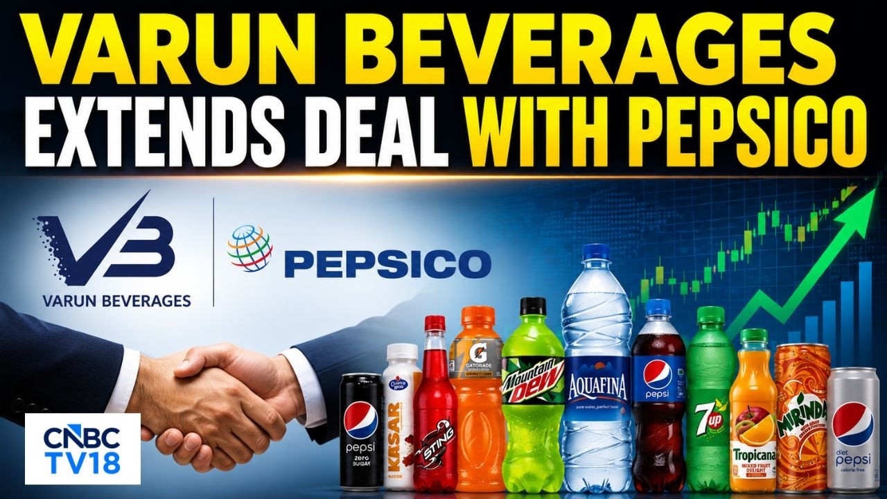 Акции Varun Beverages выросли после пересмотра компанией соглашения с PepsiCo в Индии | CNBC TV18