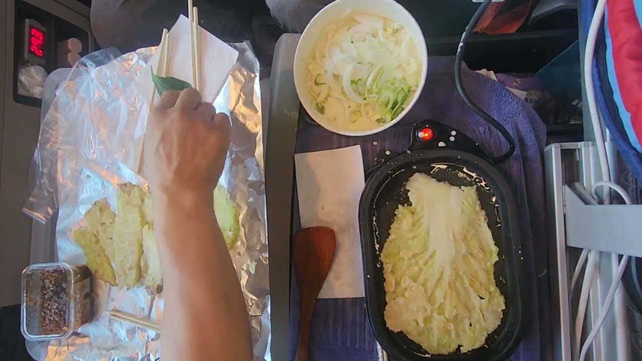 25톤화물차에서 구워먹은 부침(2025년12월26일)