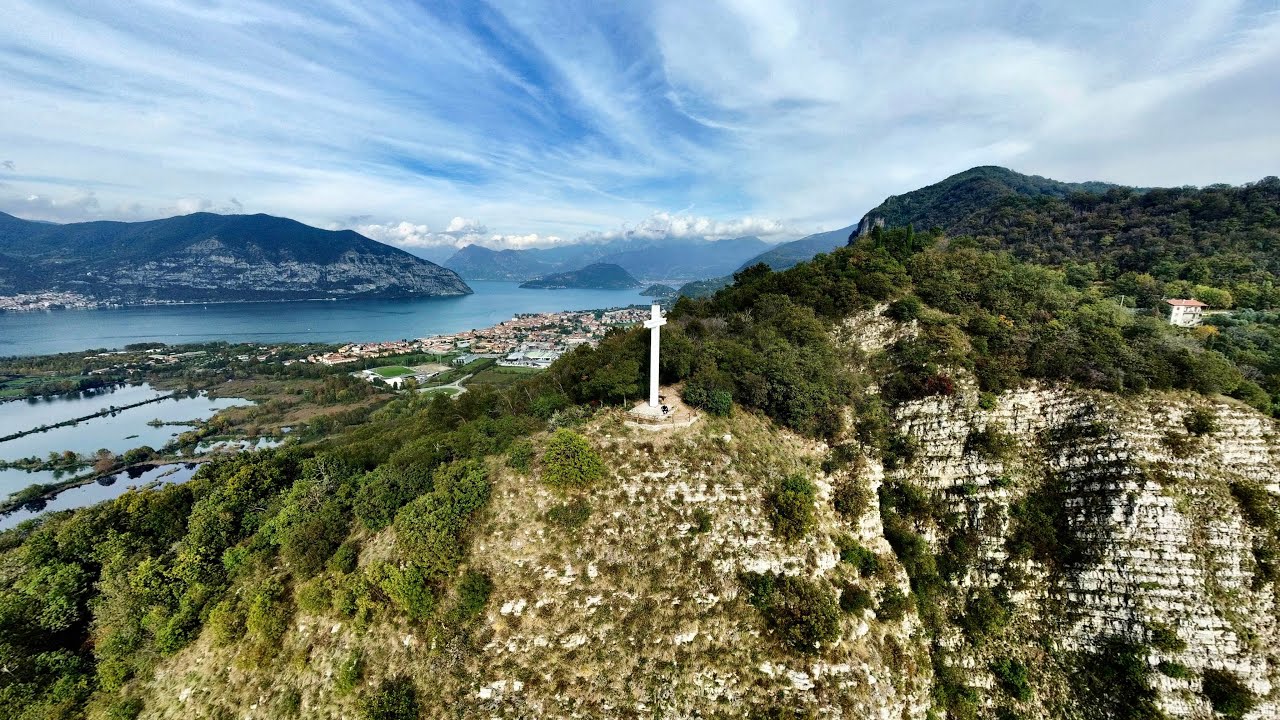 Santuario Madonna del Corno e Croce di Provaglio - Provaglio di Iseo BS - 4K video