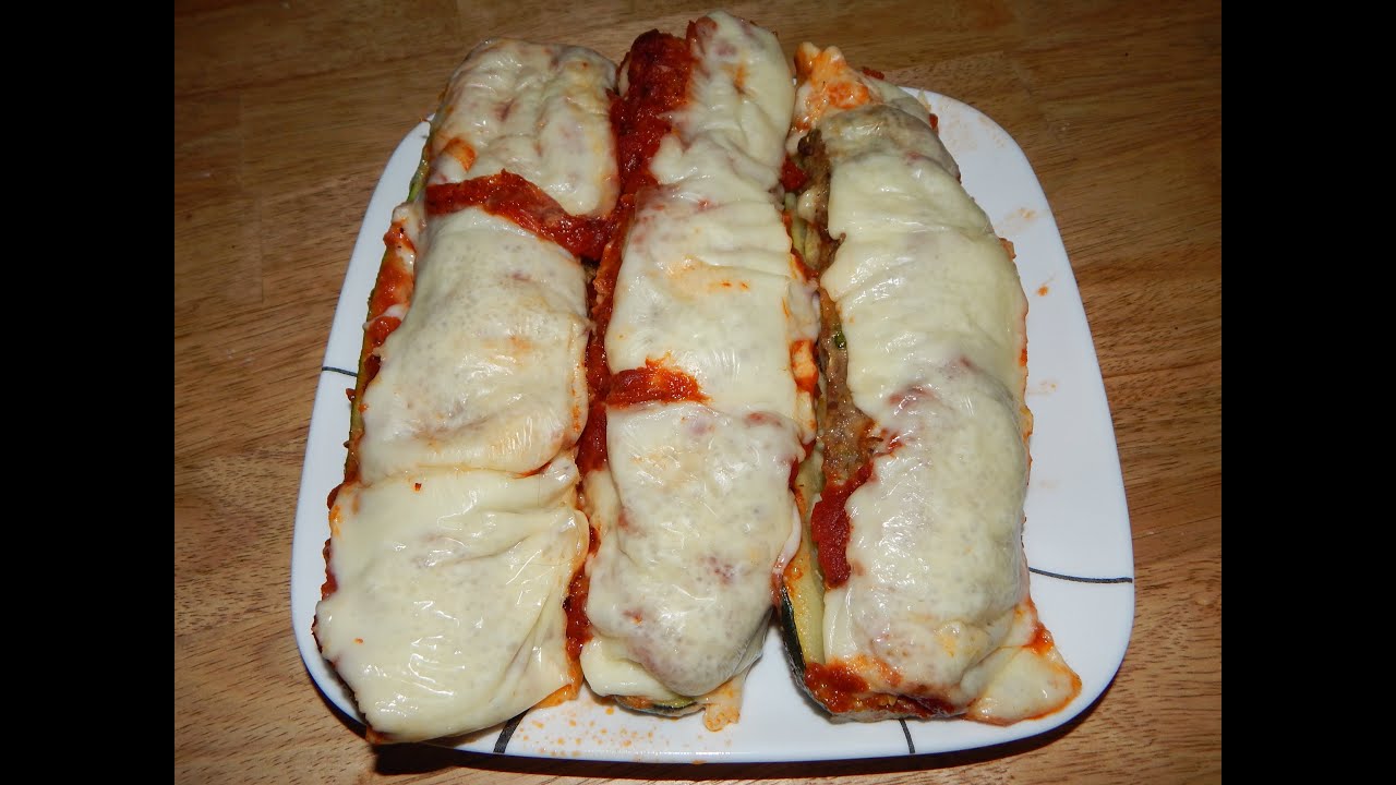 Sausage Stuffed Zucchini Boat Recipe - Easy Zucchini Recipes
