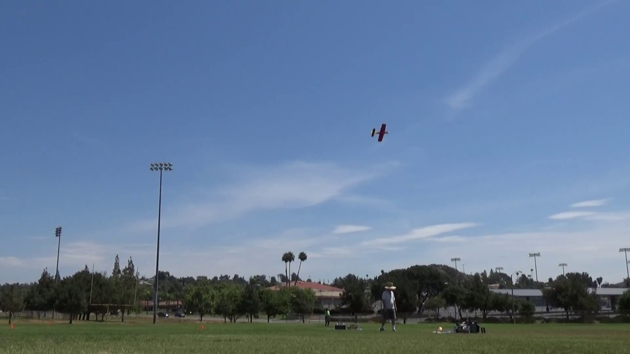 Control line stunt aerobatics practice with the Brodak Strega ARF July 30th 2018.