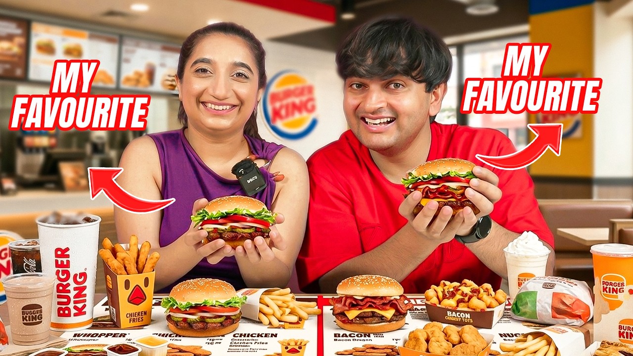 Aakshi and I exchanged Burger King Order