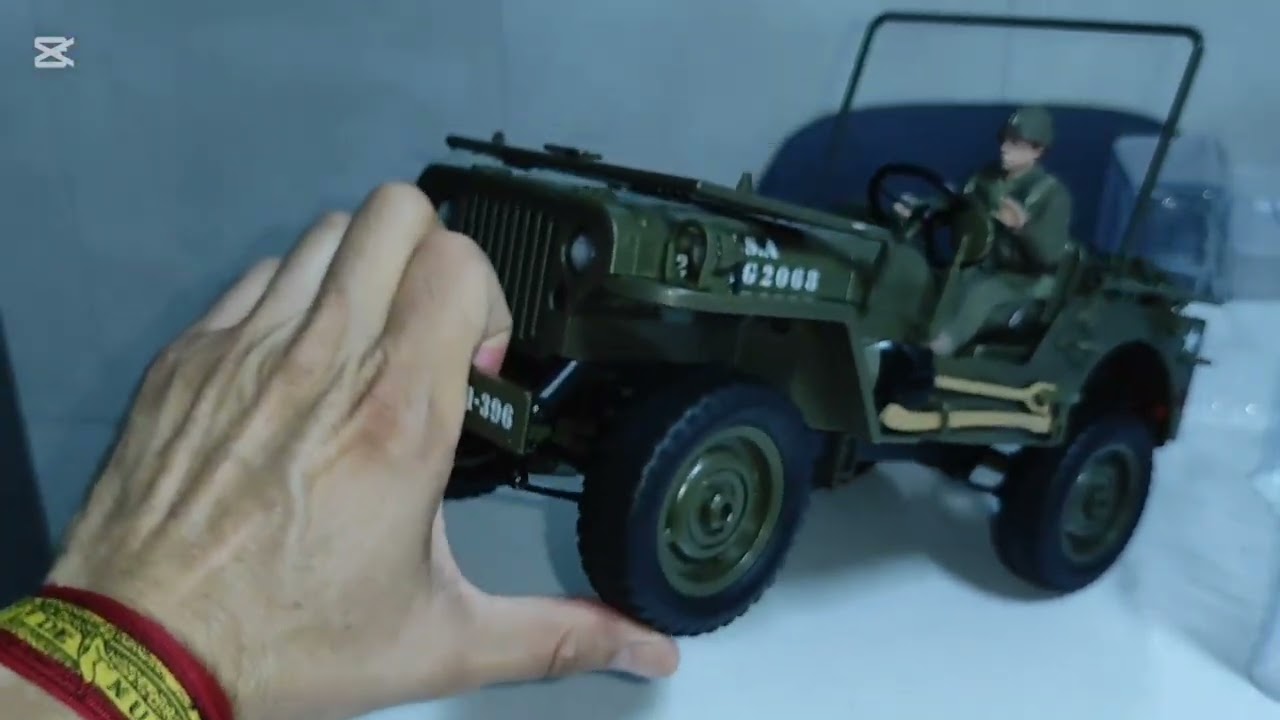 Crawler RC, Jeep willys 1/10, jjrc c8815, revisión en español.