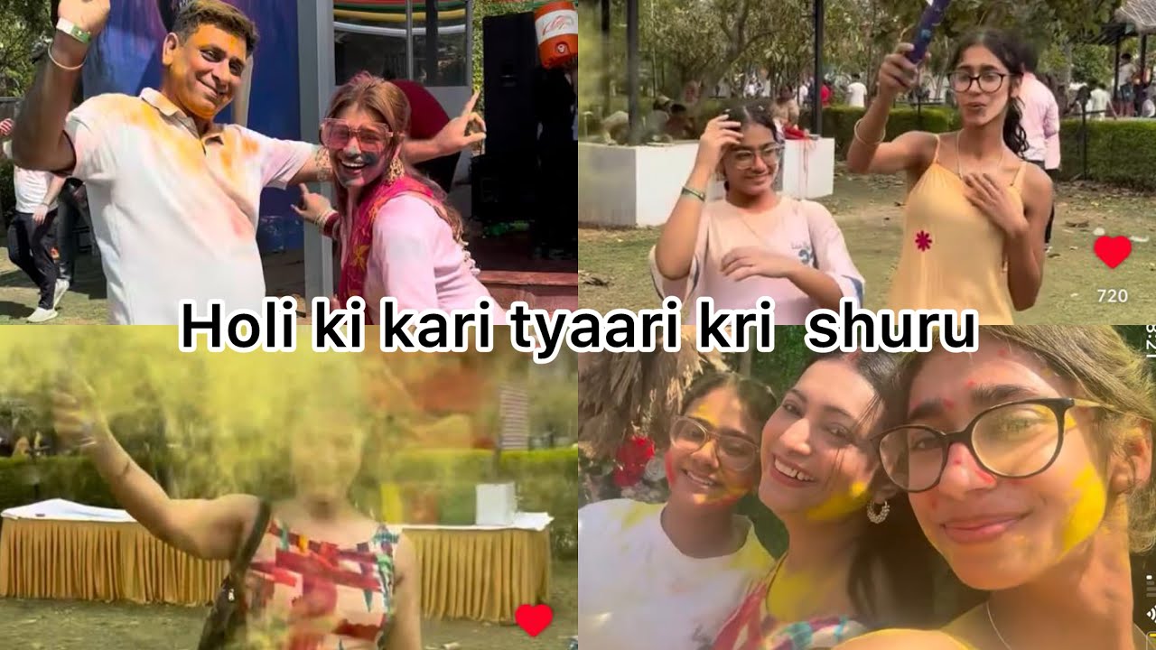 Holi ki tyaari kri shuru